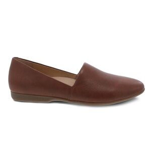 Dansko Larisa Flat Shoes, Saddle Brown Leather, size 37
